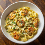 Creamy Shrimp Fettuccine Alfredo