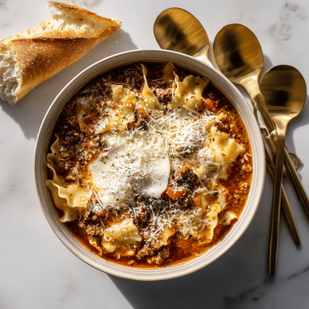 High Protein Lasagna Soup