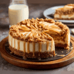 apple crumble cheesecake fall dessert