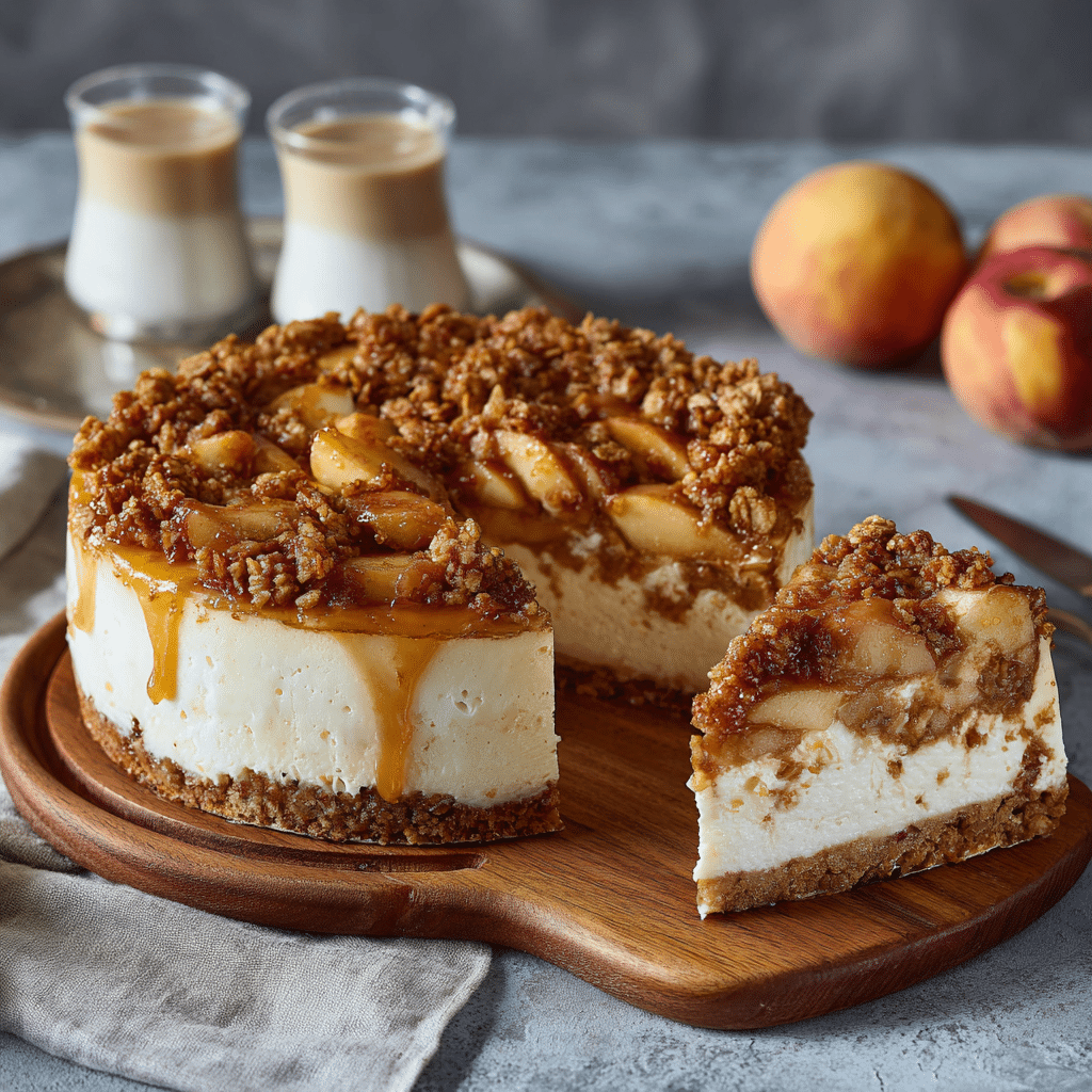 apple crumble cheesecake