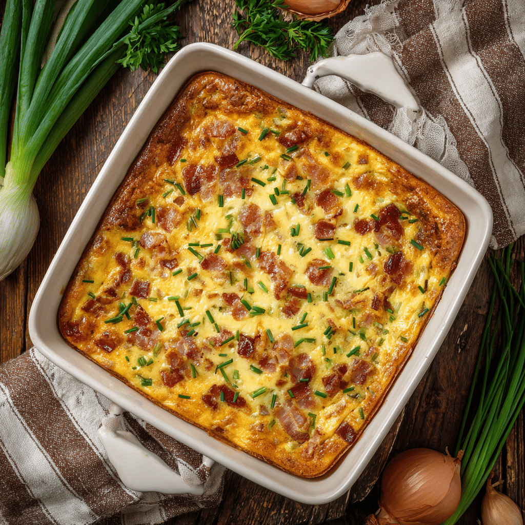 Bacon Egg Potato Casserole