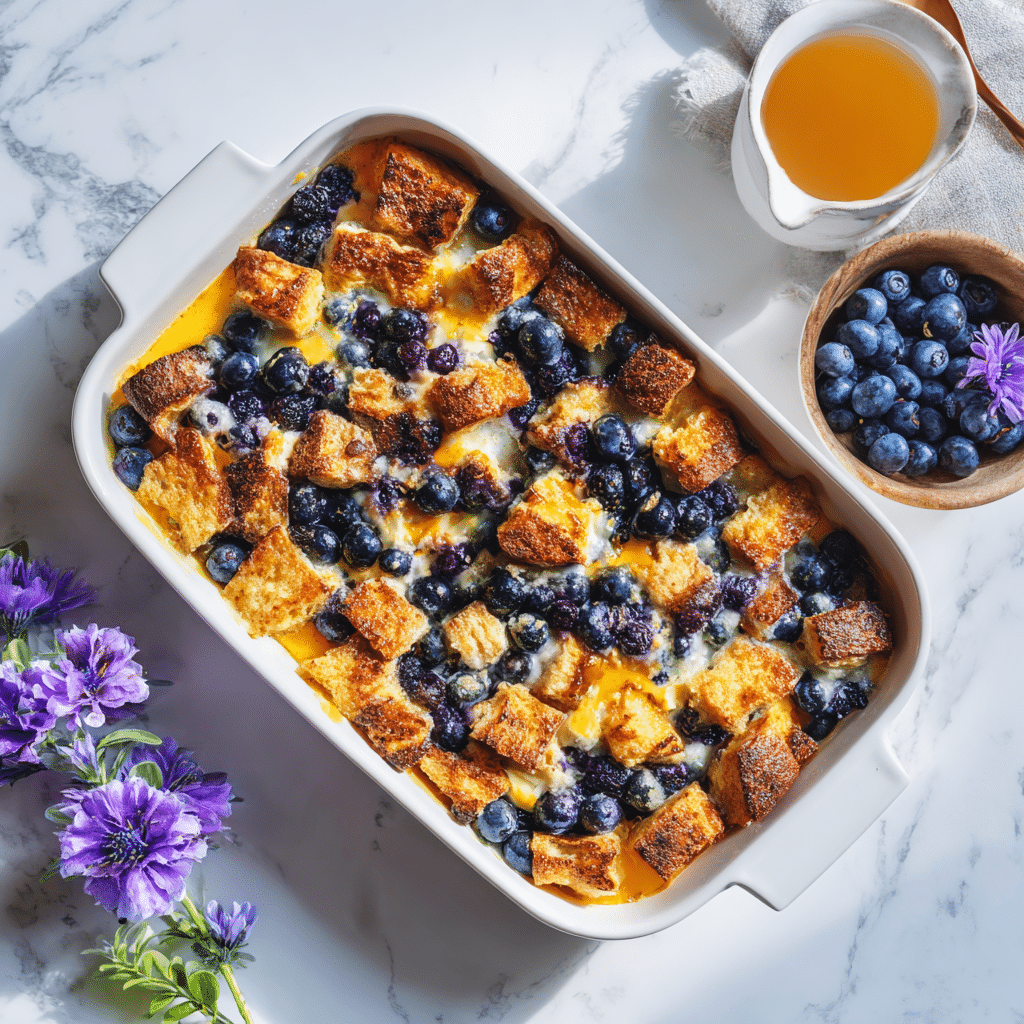 Blueberry French Toast Casserole