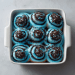 Cookie Monster Cinnamon Rolls