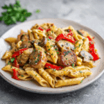Creamy Cajun Sausage Pasta