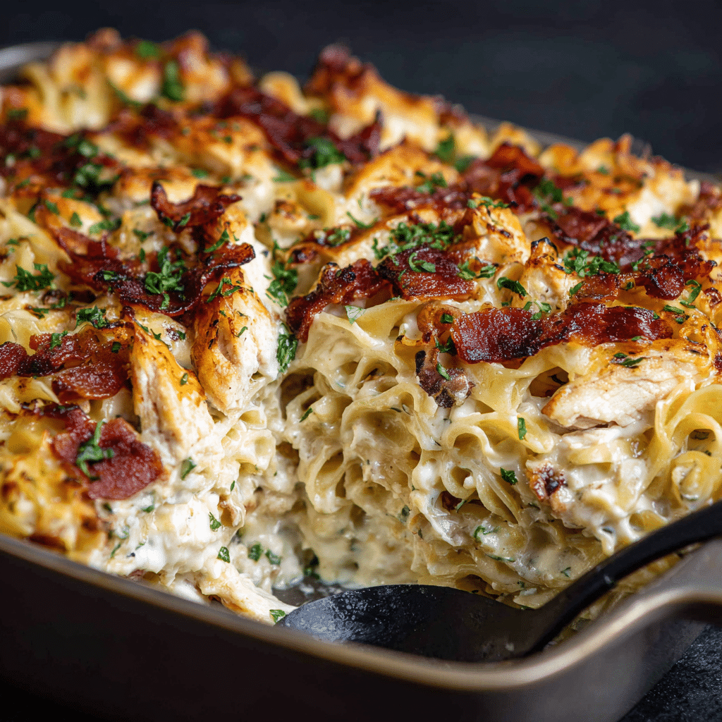 Creamy Southern Spaghetti Bake