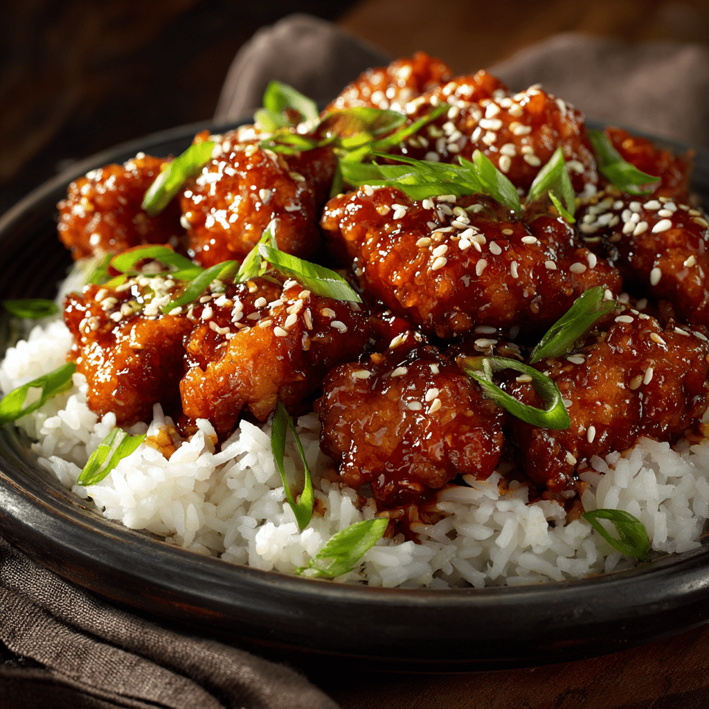 Crispy Chinese Honey Garlic Chicken