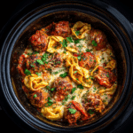 Crockpot Tortellini and Sausage