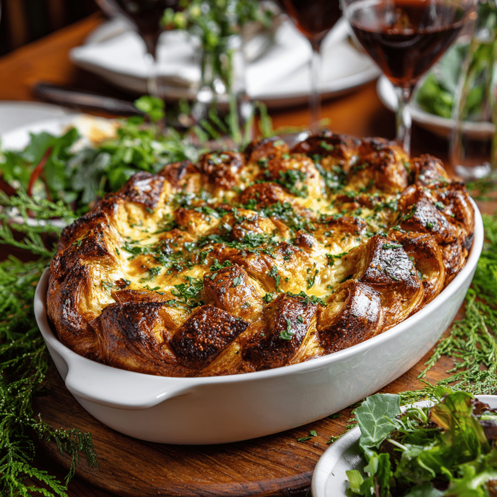 Croissant Breakfast Casserole
