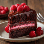 Dark Chocolate Raspberry Mousse Cake