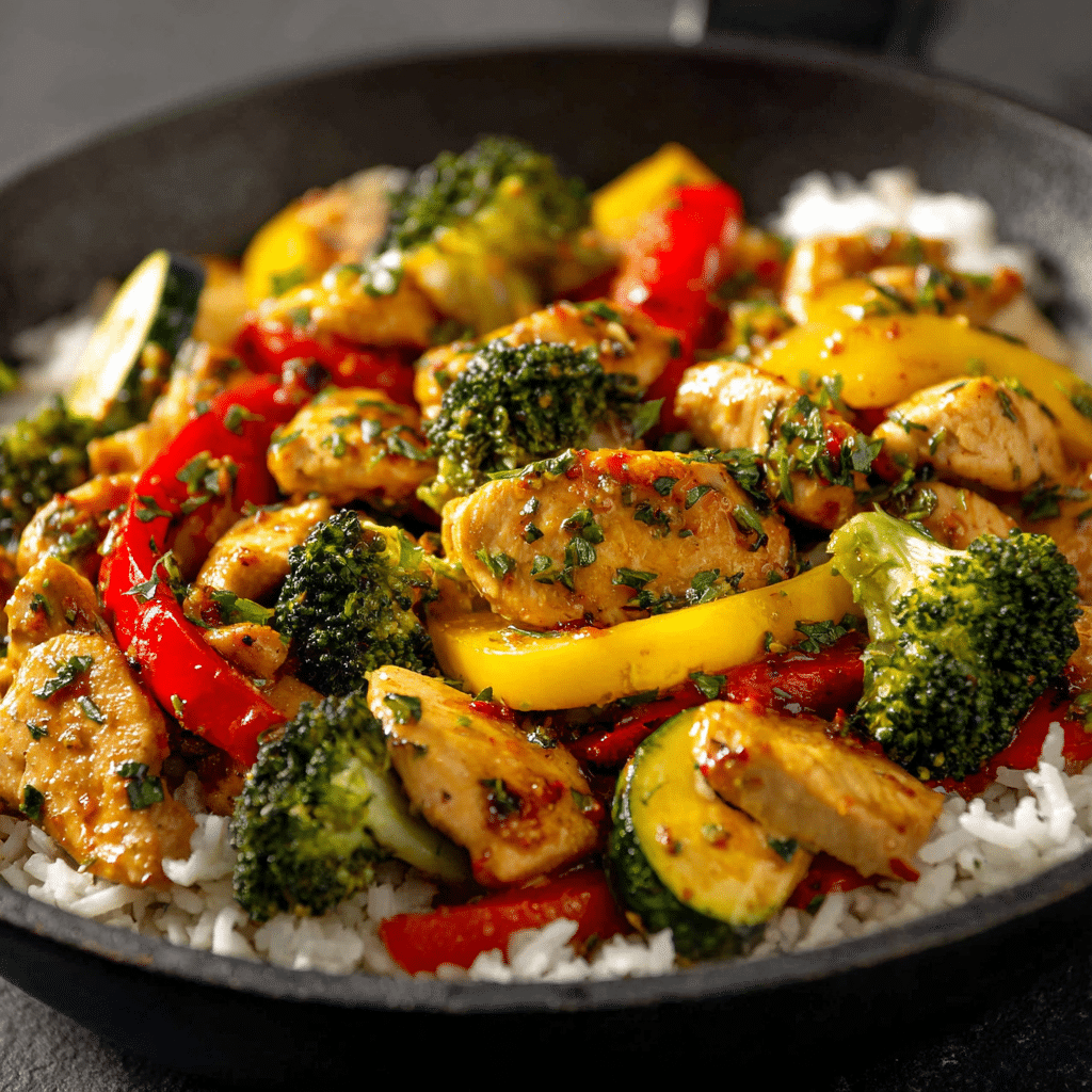 Healthy Chicken and Vegetables Skillet