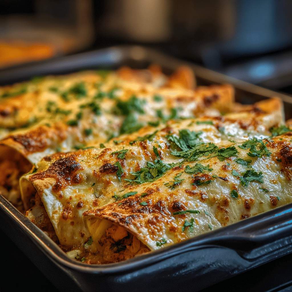 High Protein Chicken Enchiladas