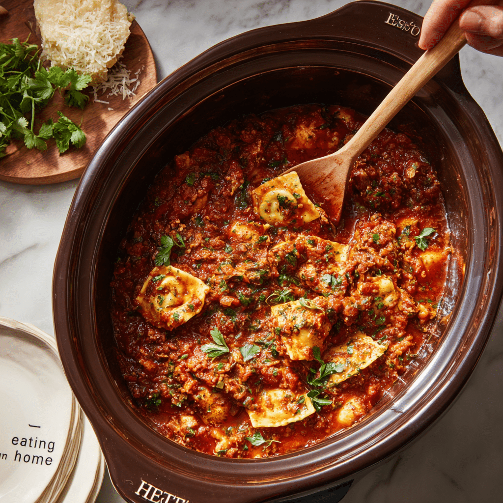 Slow Cooker Lasagna Soup