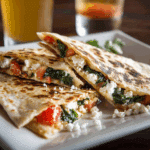 Spinach and Feta Quesadillas
