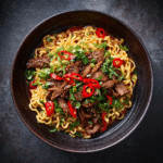 Sticky Beef Noodles 2