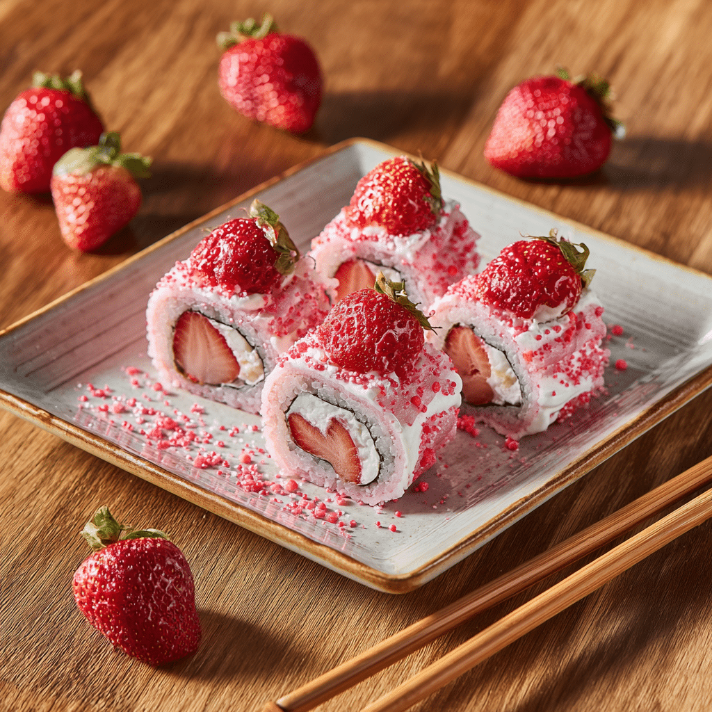 Strawberry Shortcake Sushi