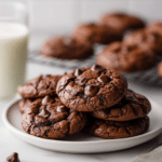 Bakery Style Double Chocolate Chip Cookies