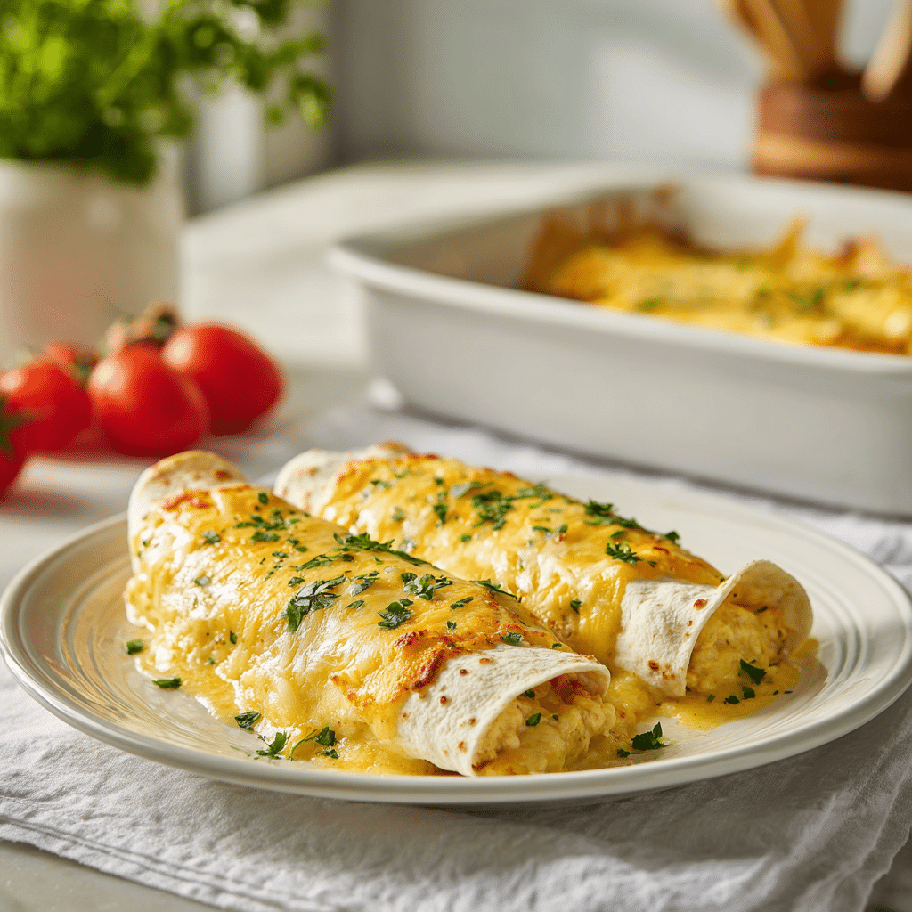 Cream Cheese Chicken Enchiladas