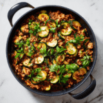 Ground Turkey and Zucchini Skillet