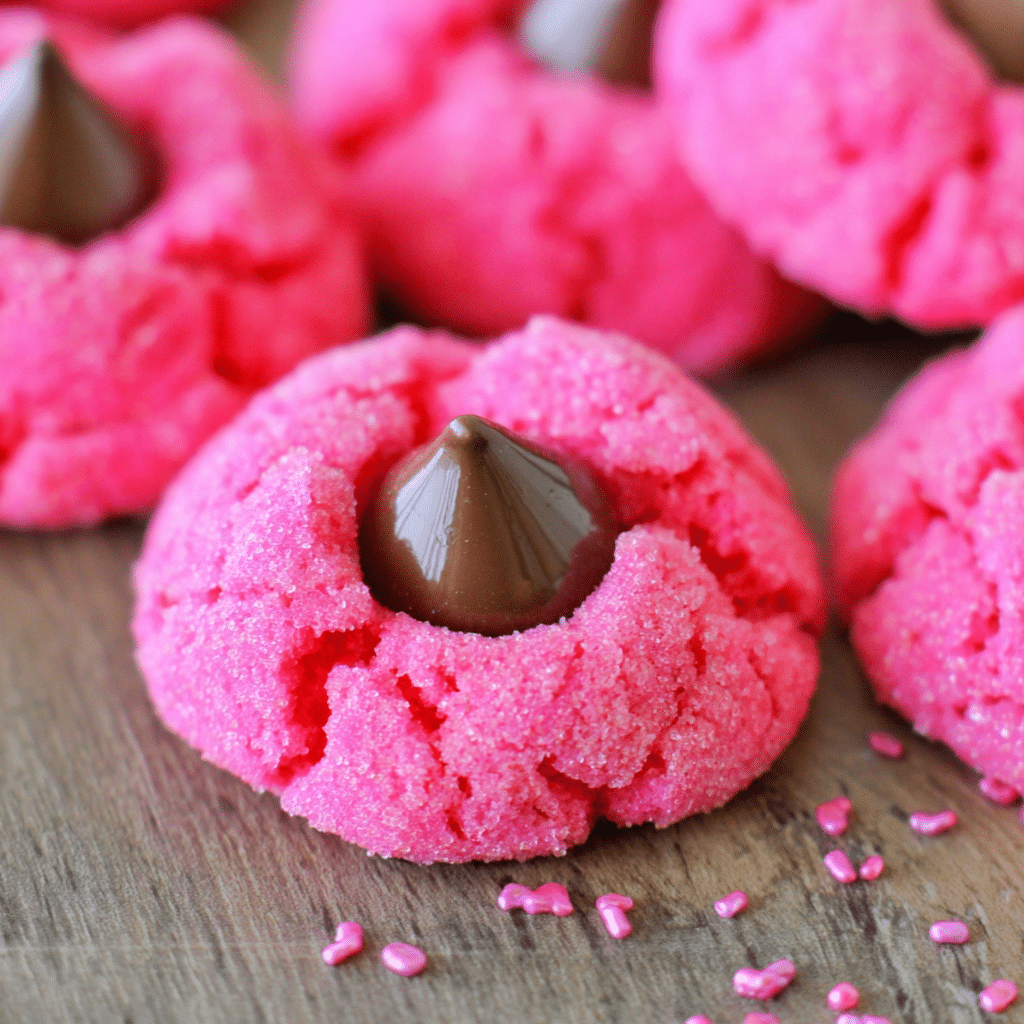 Pink Kiss Cookies