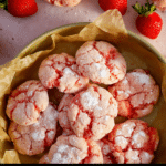 Strawberry Gooey Butter Cookies