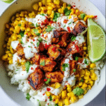 Street Corn Chicken Rice Bowl