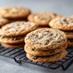 Thin and Chewy Chocolate Chip Cookies