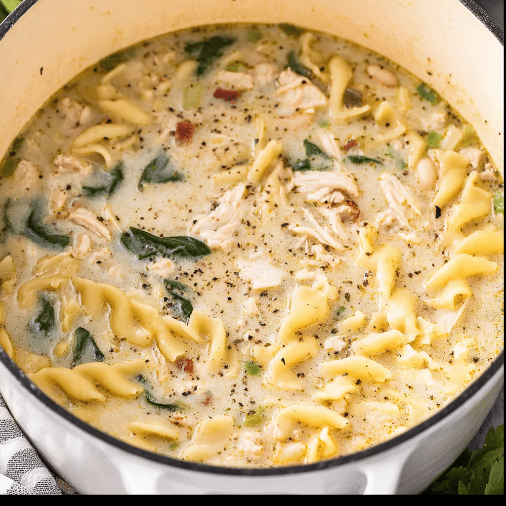 White Lasagna Soup
