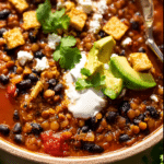 Black Bean Lentil Chili