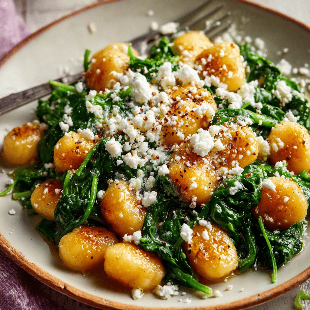 Creamy Spinach Gnocchi