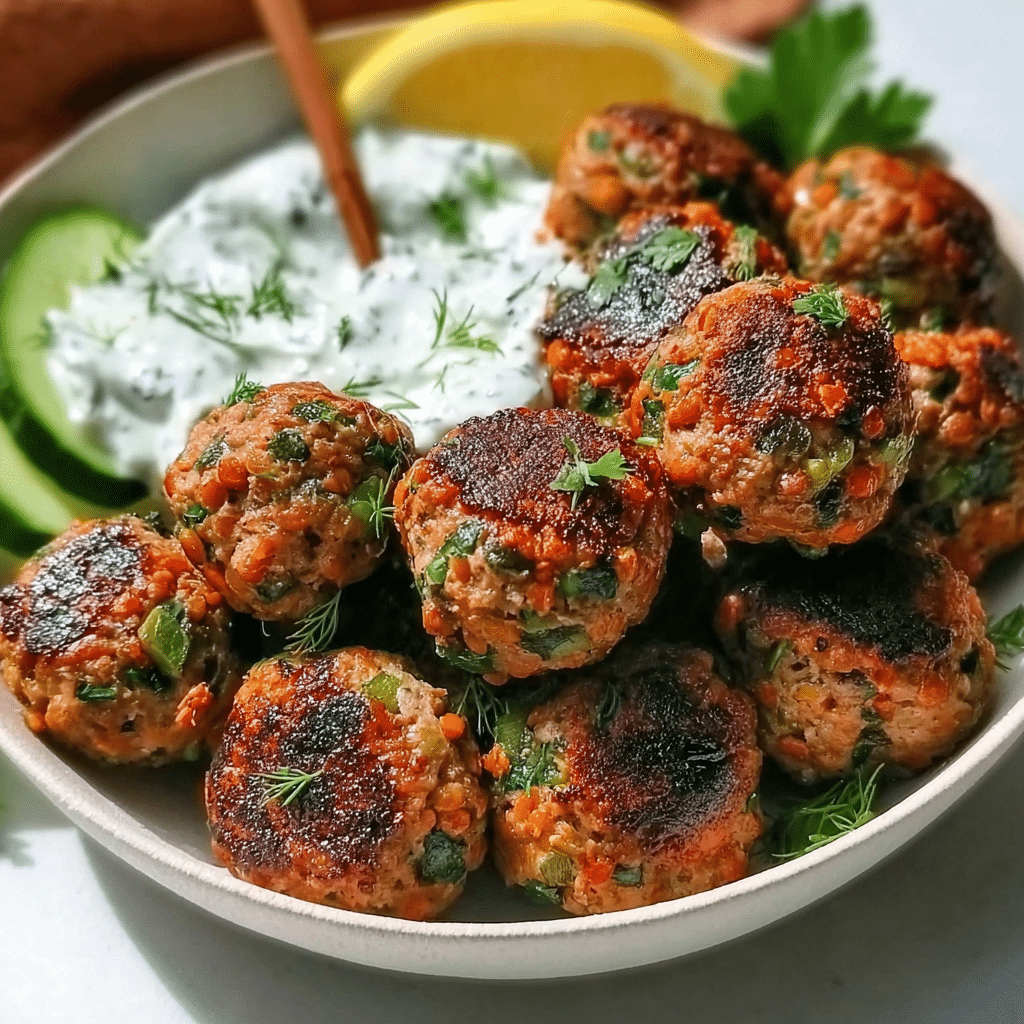 Greek Lentil Meatballs
