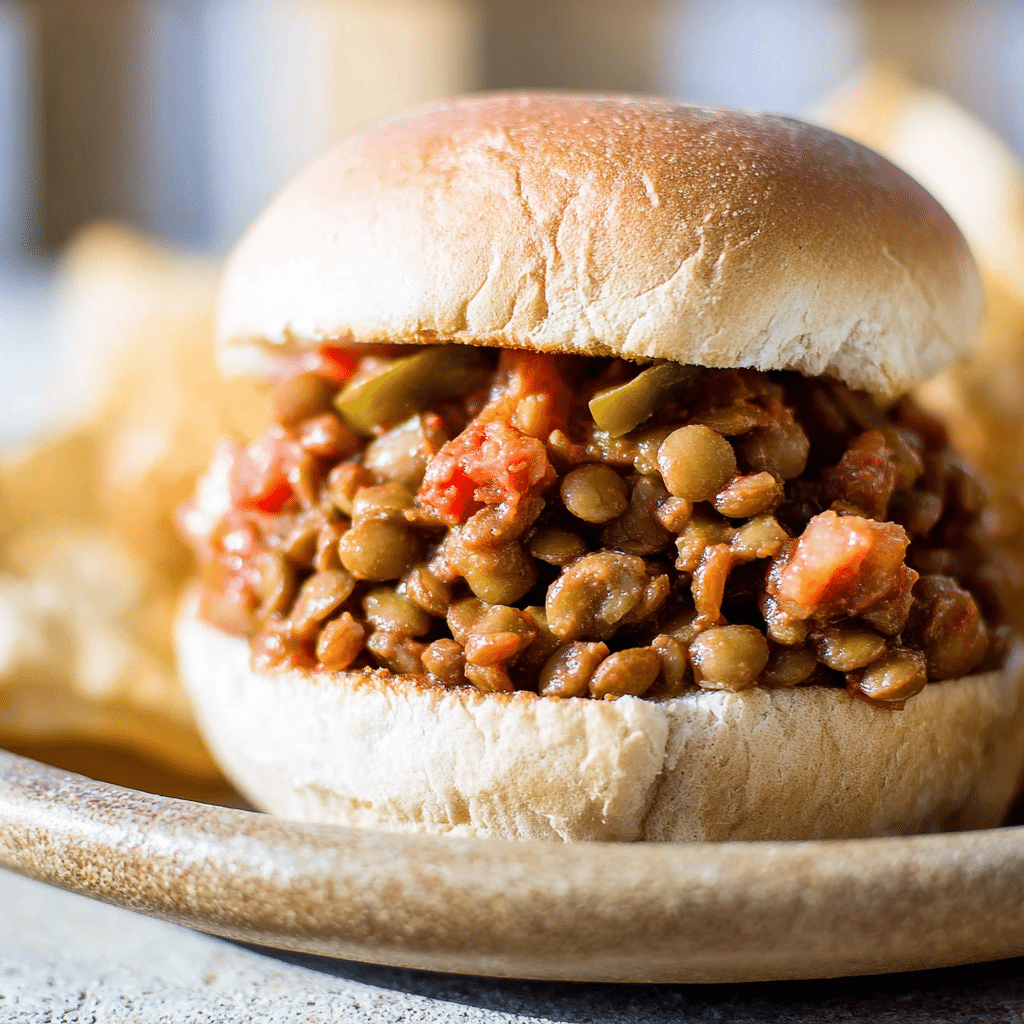 Healthy Lentil Sloppy Joes