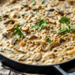 Lentil Mushroom Stroganoff