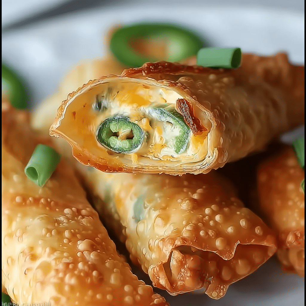 Mini Jalapeno Popper Egg Rolls