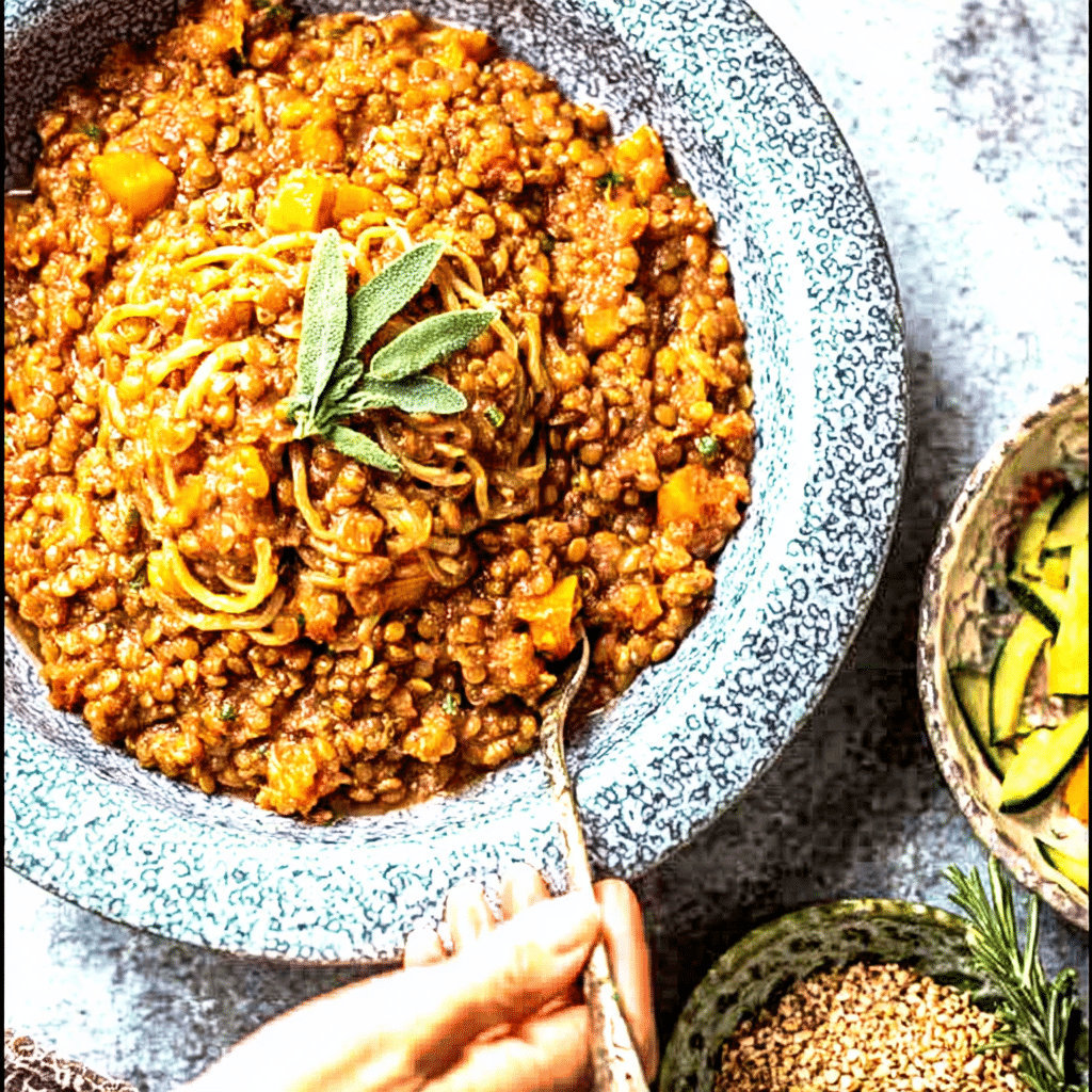 Rich Lentil Bolognese Recipe