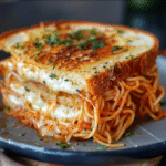 Spaghetti Grilled Cheese