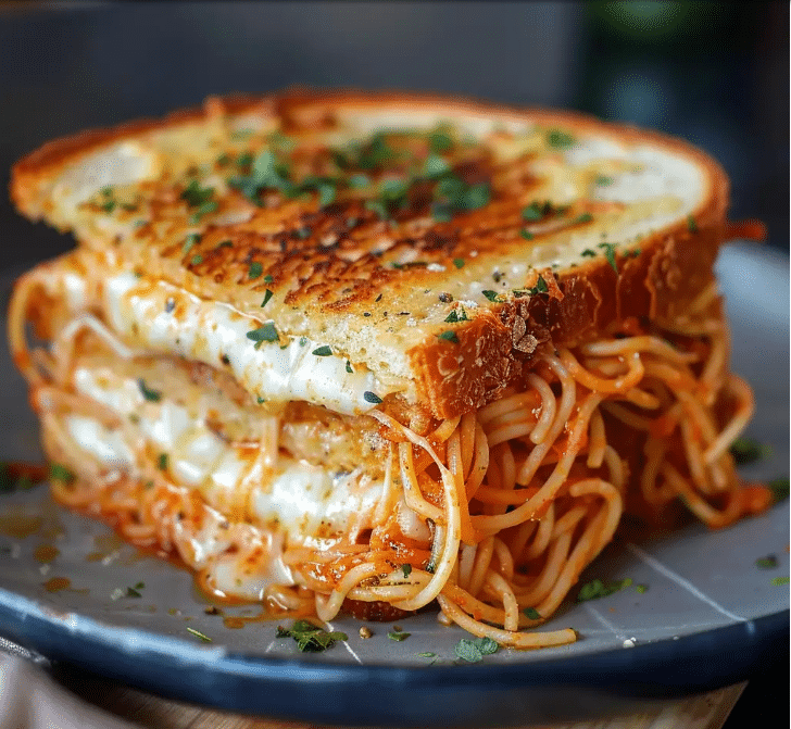 Spaghetti Grilled Cheese