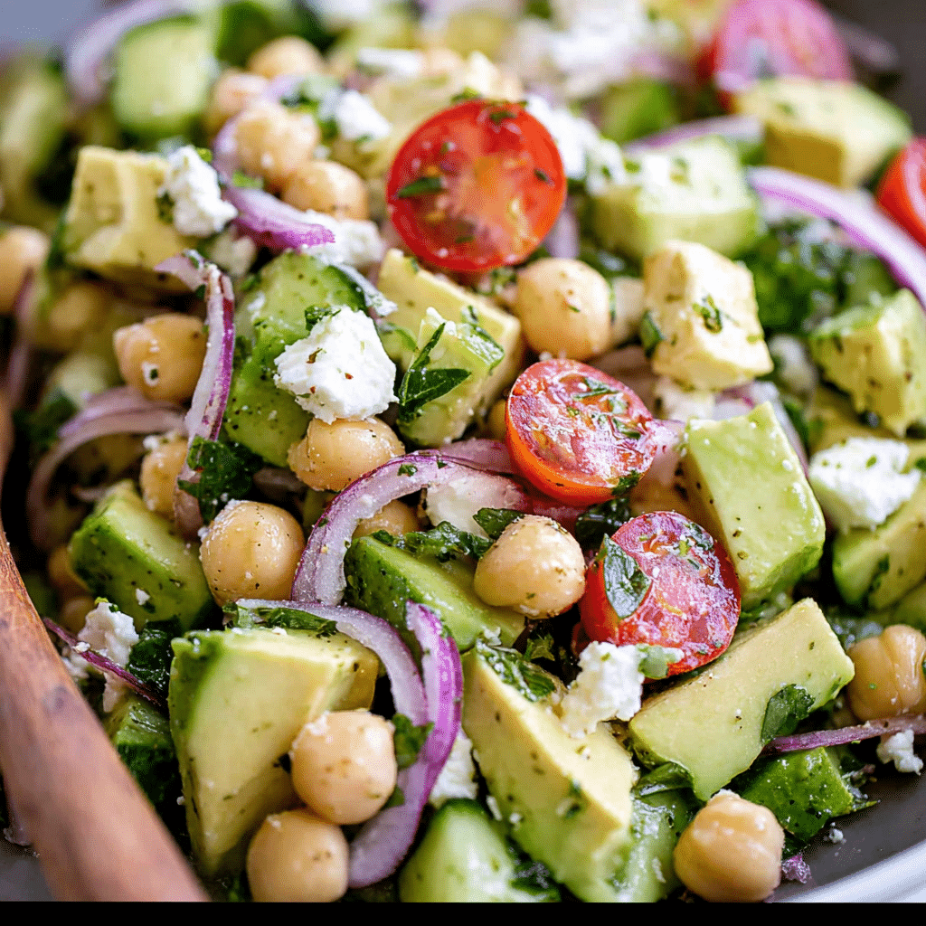 Chickpea Feta Salad