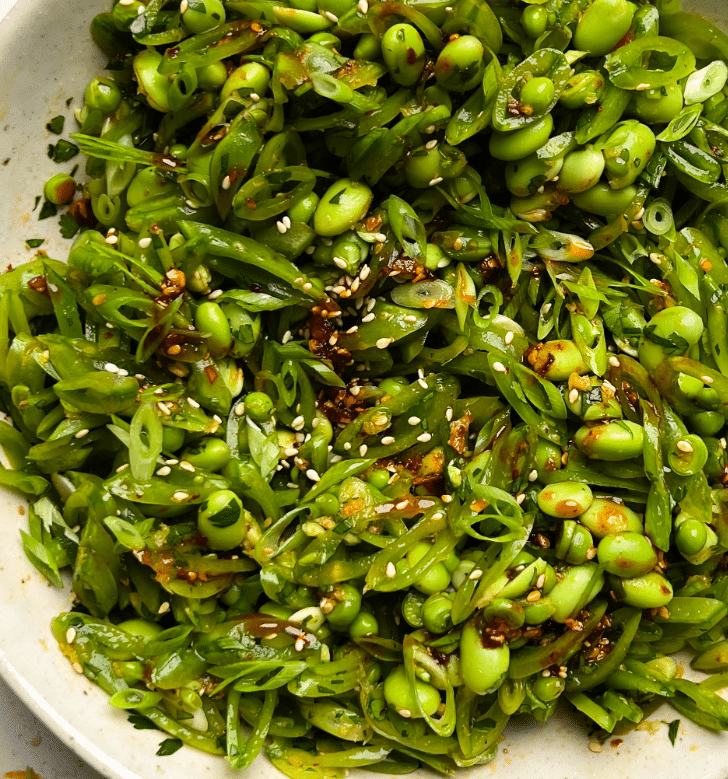 Chili Crisp Snap Pea Salad