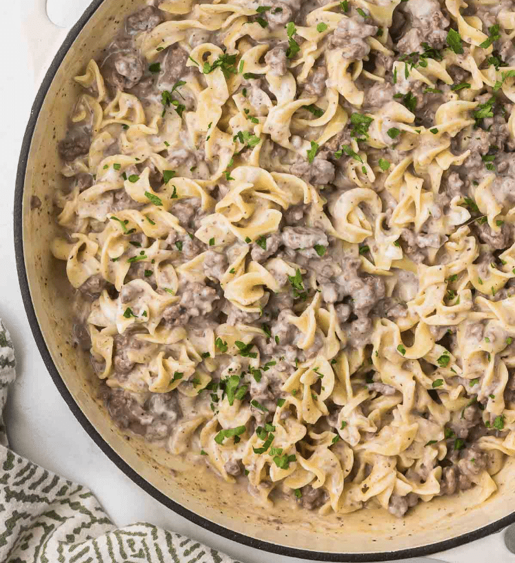 Ground Beef Stroganoff