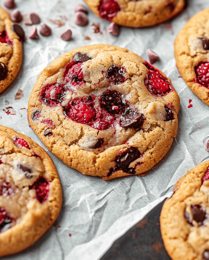 Raspberry Chocolate Chip Cookies