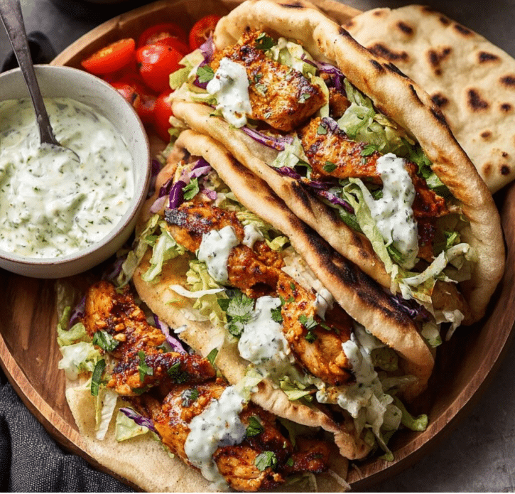 Sheet Pan Chicken Pitas 3