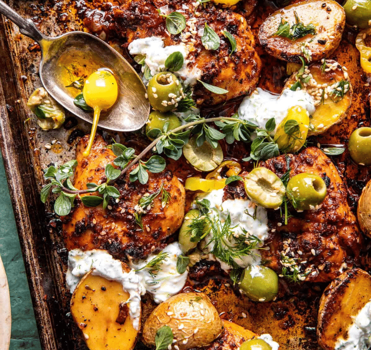 Sheet Pan Lemon Balsamic Chicken