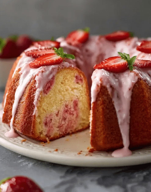 Strawberry Pound Cake 2