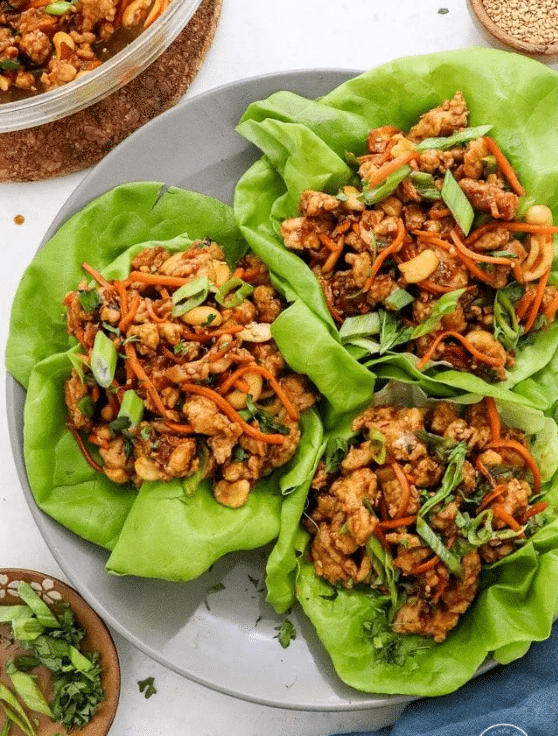 Thai Chicken Lettuce Wraps 1