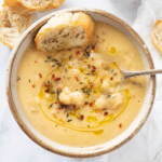 Vegan Garlic Chickpea Soup