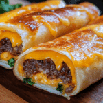 Garlic Butter Cheeseburger Rollups