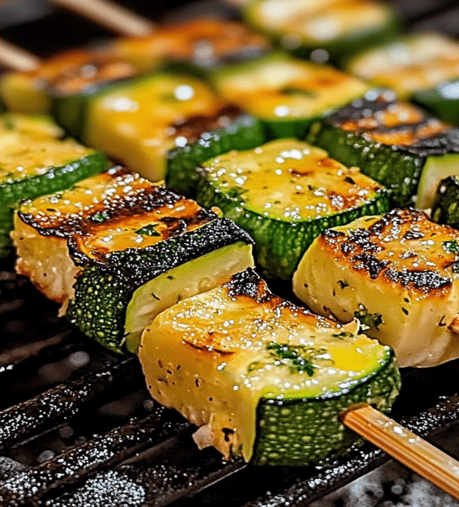 Garlic Butter Zucchini Skewers