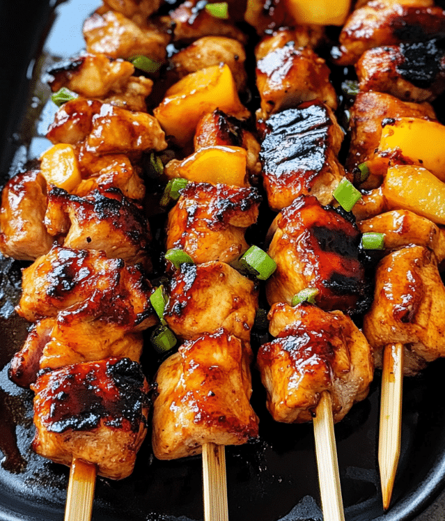 Hawaiian Chicken Skewers