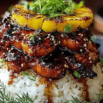 Hawaiian Huli Huli Chicken Stack