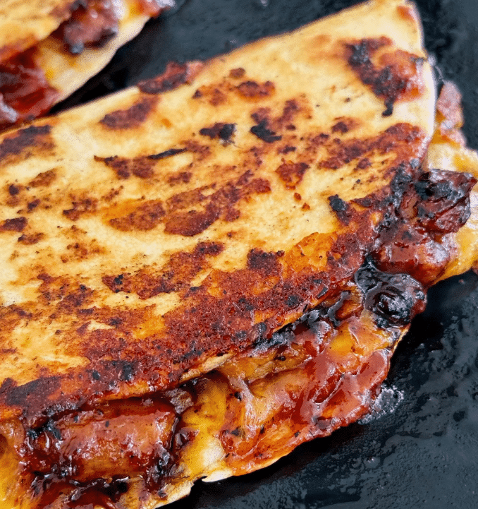 Hot Honey BBQ Quesadillas